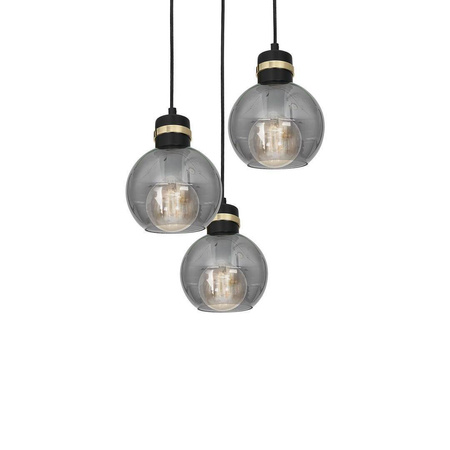 Lampa wisząca OMEGA BLACK / GOLD 3xE27 (MLP6533) - Milagro