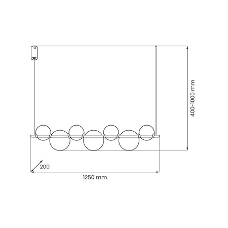 Lampa wisząca ATOLA 19W LED (ML2244) - Milagro