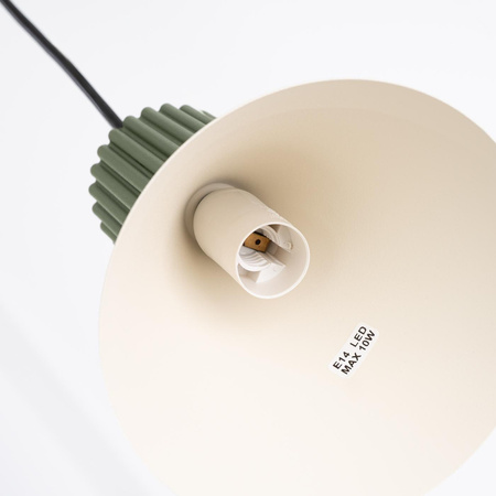 Lampa wisząca ESTRIA 1 beżowa/zielona oliwka (SL.1872) - Sollux Lighting