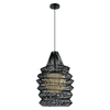 RATTAN PENDANT LIGH E BLACK (20155 Zambelis) - Zambelis