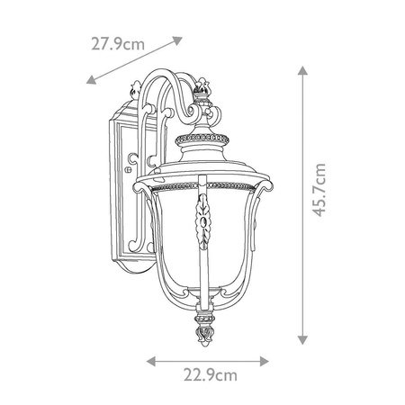Kinkiet zewnętrzny Luverne (KL-LUVERNE2-M) - Elstead Lighting