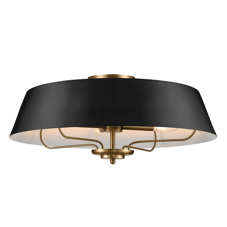 Elegancka Lampa wisząca Luella - 4 źródła światła - Czarne & Mosiądz (KL-LUELLA-4P-BKB) - Kichler