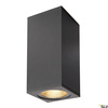 BIG THEO WALL, lampa ścienna outdoor, dwupunktowa, LED, 3000K, Flood up/down, antracyt S/W/G 13/27,5/13,5 cm (234505) - SLV