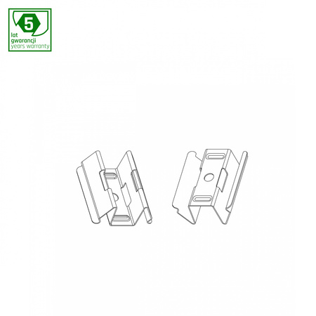 UCHWYT DO MONTAŻU NATYNKOWEGO ALLDAY BASIC KPL. 2 SZT.(DLA 1203mm) (ACC+047300) - Spectrum LED