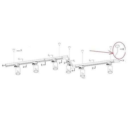 8284   CTLS POWER SUPPLY KIT 3 CIRCUIT WHITE (8284) - Nowodvorski