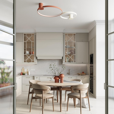 Plafon RIO 78 ochra czerwona LED 4000K (TH.415) - Thoro Lighting