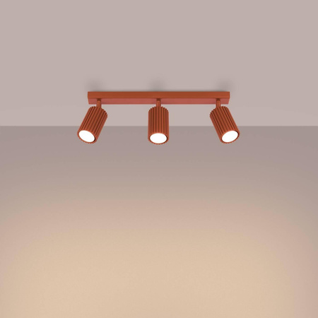 Plafon KARBON 3L ochra czerwona (SL.1638) - Sollux Lighting