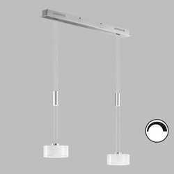 Ściemnialna biała lampa wisząca Lavin  (60968) - Fischer&Honsel