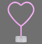 NEON-HERZ LAMPA STOŁOWA RÓŻOWY (85028-87) - Paul Neuhaus