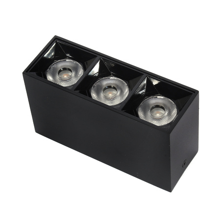 Lampa liniowa natynkowa 9w 4000K czarna JDL-6T - DomenoLED