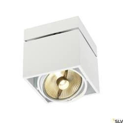 KARDAMOD, lampa sufitowa, jednopunktowa, QPAR111, kwadratowa, biała, maks. 75W (117101) - SLV
