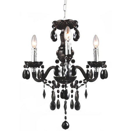 Lampa wisząca Whiz kol. czarny (L.90690/3BL) Italux - żyrandol