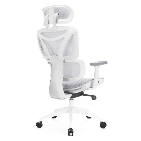 Amortyzowany,regulowany fotel gamingowy Control Series Biały (LV0655) - LVN SYSTEM