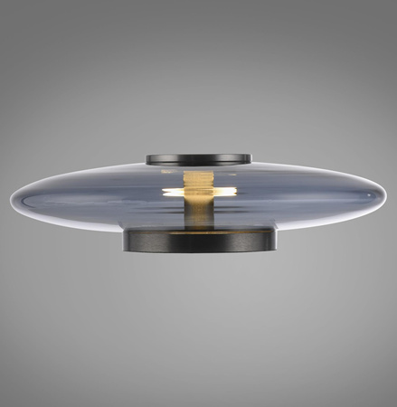 Szklana stołowa lampa z dotykowym ściemniaczem PURE VITRUM SZARY (4080-15) - Paul Neuhaus