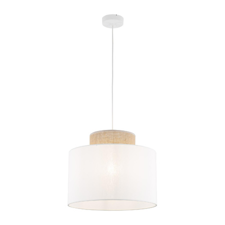 DUO WHITE JUTA LAMPA WISZĄCA 1 (1856) - TK Lighting