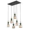 SOPHIA GREEN COGNAC LAMPA WISZĄCA 6XE14 (11150) - TK Lighting