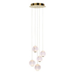 Lampa Wisząca Rosario (PND-12220121-5A-GD) - Italux
