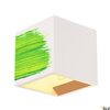 PLASTRA, lampa ścienna, QT14, kwadratowa, Cube, biały gips, maks. 42 W (148018) - SLV