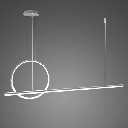 Lampa wisząca Linea No.2 40cm 3k srebrna Dali (LA087/PX143_40_3k_silver_Dali) - ALTAVOLA DESIGN