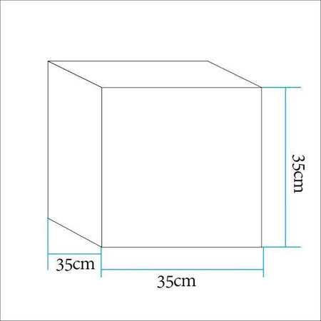 Lampa ogrodowa kostka CUBIC LED M RGBW 16 kolorów 35 cm (ES-C3535) - Step into Design