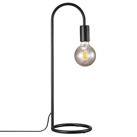 Lampa stołowa do dekoracyjnej żarówki PACO Nordlux E27 25W Metal Czarny
