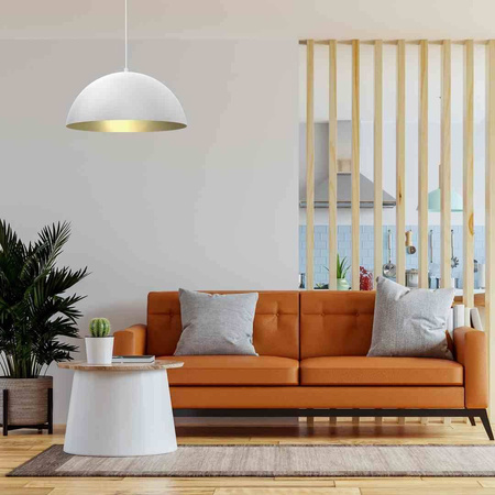 Lampa wisząca BETA WHITE/GOLD Ø 45 cm (MLP7974) - Milagro