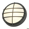 BULAN GRID, lampa ścienna i sufitowa outdoor, A60, IP55, okrągła, antracytowa, maks. 50W, PC Cover (229085) - SLV