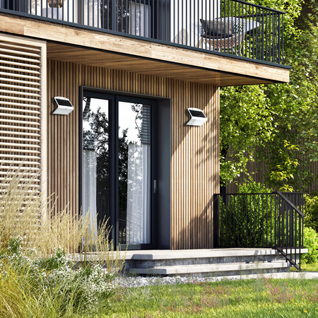 Lampka Solarna Butterfly Biała 6,8W (EKO3997) - Eko-Light / z czujnikiem ruchu i zmierzchu