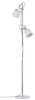 Neordic Haldar Lampa podłogowa max. 2x20W E14 230V Biały/Miedziany Mat Metal (PL79660) - PAULMANN