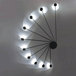 Lampa sufitowa, ścienna HELIX 10, Czarna (0047.10.NE) - Vivida