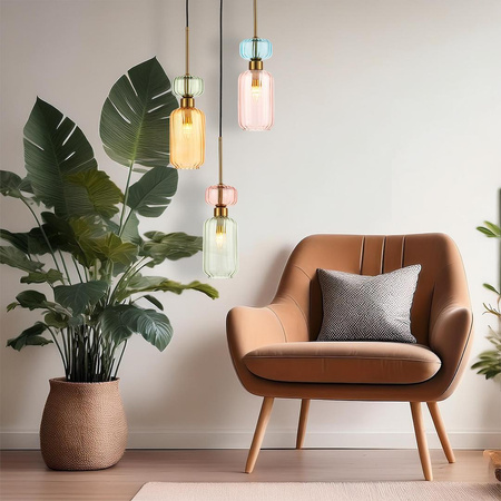 Dekoracyjna lampa z kolorowymi kloszami MOLLY 3xE14 (ML1825) - Milagro