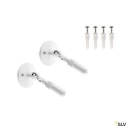 UCHWYT ŚCIENNY, do niskonapięciowego systemu linkowego TENSEO, długi, biały, 2 szt. (186311) - SLV