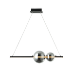 PENDANT LED LIGHT 11W 3000K ALUMINUM- SMOKE GLASS (22109 Zambelis) - Zambelis