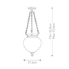 Lampa wisząca  Finsbury Park (FP-P-M-POL-NCKL) - Elstead Lighting