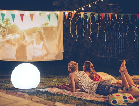 NEW GARDEN lampa ogrodowa BULY 60 CABLE biała (LUMBL060OFNW) - New Garden