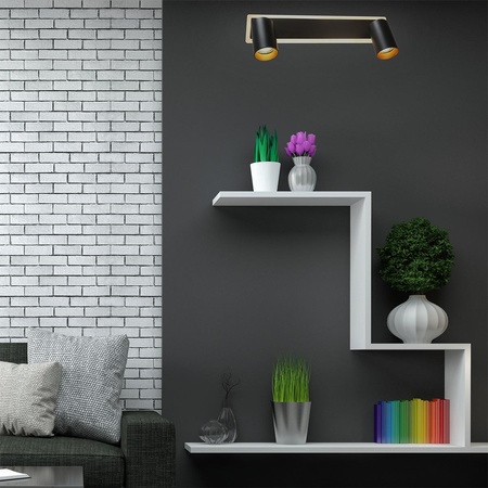 Lampa sufitowa Spot Parma 2 listwa (LP-0612/2WS BK) - Light Prestige