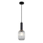 Lampa Wisząca Antiola (PND-5588-1M-BK+CL) - Italux