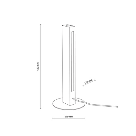 Lampka nocna TEO LED ORZECH (1411) - TK Lighting