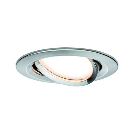 Oprawa wbudowana Nova Coin ruchoma LED 1x6,5W 2700K 230V Żelazo Szczotkowane/Aluminium (PL93446) - PAULMANN