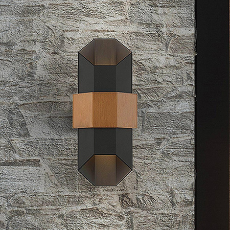 Kinkiet zewnętrzny Chasm (QZ-CHASM-M-BKW) - Elstead Lighting