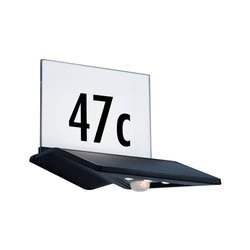 Outdoor Solar Kinkiet z numerem domu Yoko IP44 3000K 150lm czujnik ruchu Antracyt (PL94243) - Paulmann
