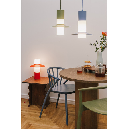 CAPONIO A czerwonopomarańczowa sufitowa lampa wisząca (CPA11212P0) - Ummo