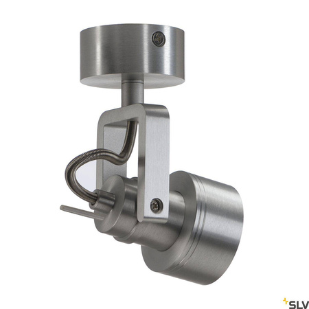 INDA, lampa ścienna i sufitowa, spot, QPAR51, szczotkowane aluminium, maks. 50 W (147559) - SLV