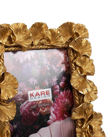 KARE ramka na zdjęcia GINKGO LEAF 17x20   cm złota (56499) - Kare Design