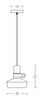 PENDANT LIGHT 1XE27 WHITE WOOD LEATHER (1992 Zambelis) - Zambelis