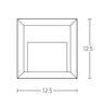 OUTDOOR WALL STEP LIGHT 1.5W LED GRAPHITE (E230 Zambelis) - Zambelis