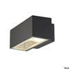 BOX, lampa ścienna outdoor, QT-DE12, IP44, kwadratowa, up/down, antracytowa, maks. 80W (232485) - SLV