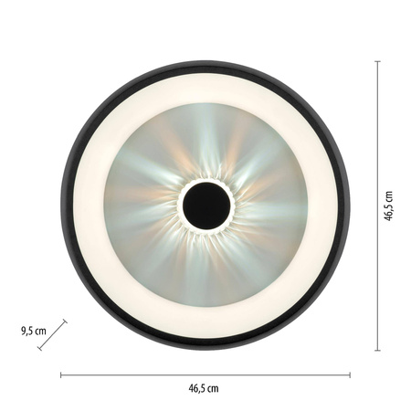 Plafon VERTIGO ceiling light black body (14384-18) - Paul Neuhaus