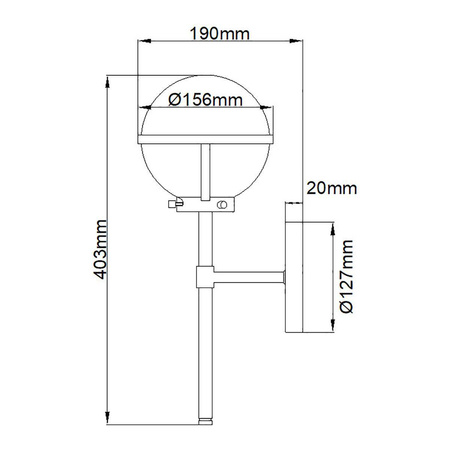 Kinkiet Hollis (HK-HOLLIS1-C-HB-BATH) - Elstead Lighting