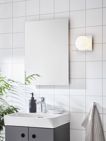 Kinkiet do łazienki ZENIT Wall 1L IP44 Chrome/Opal